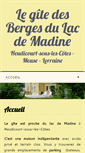 Mobile Screenshot of gite-berges-lac-madine.fr